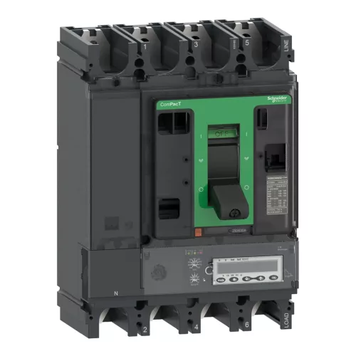 Schneider ComPacT NSX400HB2 4P4D 400 A ML5.3E kompakt megszakító, 100 kA