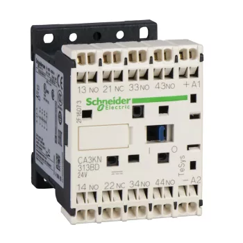   Schneider Electric CA2KN223P7, Segédkontaktor 10A, 230V AC 50/60 Hz vezerlés, 2 Záró + 2 Nyitó érintkező, rugós csatlakozás (Segédkapcsoló CA2KN223P7)