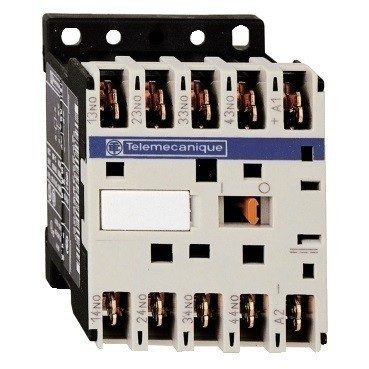 Schneider Electric CA2KN227P7, Segédkontaktor 10A, 230V AC 50/60 Hz vezerlés, 2 Záró + 2 Nyitó érintkező, faston csatlakozás (Segédkapcsoló CA2KN227P7)