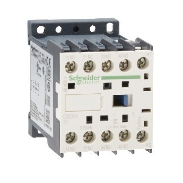 Schneider Electric CA2KN31R7, Segédkontaktor 10A, 440V AC 50/60 Hz vezerlés, 3 Záró + 1 Nyitó érintkező, csavaros csatlakozás (Segédkapcsoló CA2KN31R7)