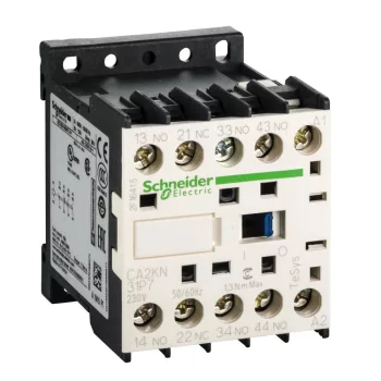   Schneider Electric CA2KN31P7, Segédkontaktor 10A, 230V AC 50/60 Hz vezerlés, 3 Záró + 1 Nyitó érintkező, csavaros csatlakozás (Segédkapcsoló CA2KN31P7)