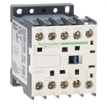   Schneider Electric CA3KN22BD, Segédkontaktor 10A, 24V DC vezerlés, 2 Záró + 2 Nyitó érintkező, csavaros csatlakozás (Segédkapcsoló CA3KN22BD)