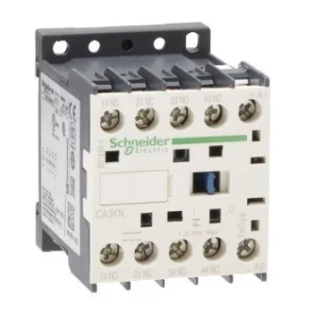   Schneider Electric CA3KN31BD, Segédkontaktor 10A, 24V DC vezerlés, 3 Záró + 1 Nyitó érintkező, csavaros csatlakozás (Segédkapcsoló CA3KN31BD)