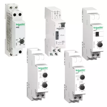   Schneider CCT15233 ACTI9 MINp lépcsőházi időrelé, 0.5-20 perc, kikapcsolási figyelmeztetéssel