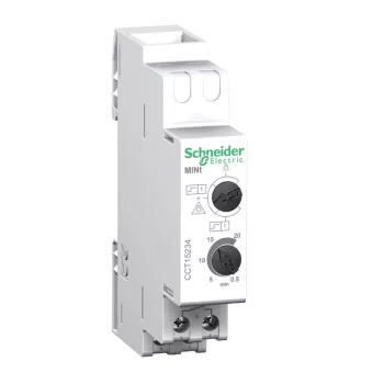   Schneider CCT15234 ACTI9 MINt lépcsőházi időrelé, 0.5-20 perc, impulzusrelé funkcióval