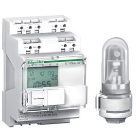 Schneider Electric, Acti9, CCT15492, programozható alkonykapcsoló időkapcsoló funkcióval IC100kp+ 16A, 2 kimenet, digitális fali érzékelővel, memóriakulcssal, Acti9 (Schneider CCT15492) Schneider Electric, Acti9, CCT15492, programozható alkonykapcsoló időkapcsoló funkcióval IC100kp+ 16A, 2 kimenet, digitális fali érzékelővel, memóriakulcssal, Acti9 (Schneider CCT15492)