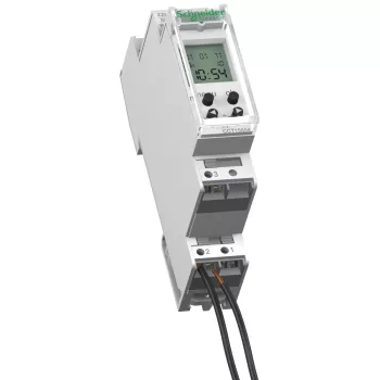   Schneider Electric, CCT15854, Digitális heti kapcsolóóra, 1 csatorna 16A, 28 kapcsolási művelet, 3 év menet-tartalék, Acti9 IHP 1c 18mm (Schneider CCT15854)