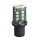 Schneider DL1BDG5 LED BA15D foglalatban 120VAC, narancs