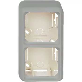   Schneider ELG234214 ELSO FASHION kettes kiemelődoboz, fehér