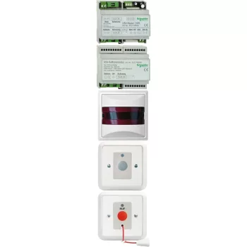   Schneider ELG740214 ELSO Mozgássérült WC szett, szünetmentes ellátással, fehér FASHION