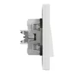 Schneider Electric Asfora EPH0100121 egypólusú kapcsoló (101), fehér burkolattal, kerettel, süllyesztett 10A 250V ( EPH0100121 ).