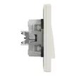 Schneider Electric Asfora EPH0100123 egypólusú kapcsoló (101), bézs burkolattal, kerettel, süllyesztett 10A 250V ( EPH0100123 ).