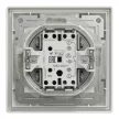 Schneider Electric Asfora EPH0100221 vízmentes egypólusú kapcsoló (101), fehér burkolattal, kerettel, süllyesztett, vízmentes (IP44) 10A 250V ( EPH0100221 ).