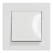 Schneider Electric Asfora EPH0100221 vízmentes egypólusú kapcsoló (101), fehér burkolattal, kerettel, süllyesztett, vízmentes (IP44) 10A 250V ( EPH0100221 ).