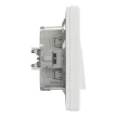Schneider Electric Asfora EPH0100221 vízmentes egypólusú kapcsoló (101), fehér burkolattal, kerettel, süllyesztett, vízmentes (IP44) 10A 250V ( EPH0100221 ).