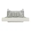 Schneider Electric Asfora EPH0100223 vízmentes egypólusú kapcsoló (101), bézs burkolattal, kerettel, süllyesztett, vízmentes (IP44) 10A 250V ( EPH0100223 ).
