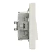 Schneider Electric Asfora EPH0100223 vízmentes egypólusú kapcsoló (101), bézs burkolattal, kerettel, süllyesztett, vízmentes (IP44) 10A 250V ( EPH0100223 ).
