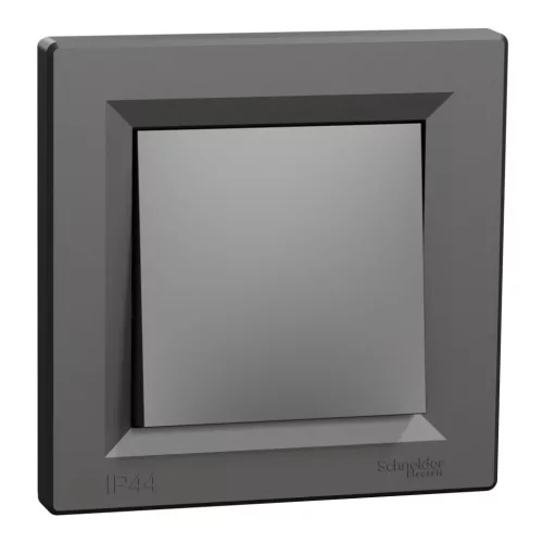 Schneider Electric Asfora EPH0100271 vízmentes egypólusú kapcsoló (101), antracit burkolattal, kerettel, süllyesztett, vízmentes (IP44) 10A 250V ( EPH0100271 ).