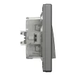 Schneider Electric Asfora EPH0100271 vízmentes egypólusú kapcsoló (101), antracit burkolattal, kerettel, süllyesztett, vízmentes (IP44) 10A 250V ( EPH0100271 ).