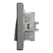 Schneider Electric Asfora EPH0100271 vízmentes egypólusú kapcsoló (101), antracit burkolattal, kerettel, süllyesztett, vízmentes (IP44) 10A 250V ( EPH0100271 ).