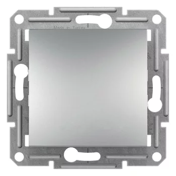   Schneider Electric Asfora EPH0200161 kétpólusú kapcsoló (102), aluminium burkolattal. keret nélkül, süllyesztett 10A 250V ( EPH0200161 ).