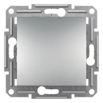   Schneider Electric Asfora EPH0200361 kétpólusú kapcsoló (102), aluminium burkolattal. keret nélkül, süllyesztett 10A 250V ( EPH0200361 ).