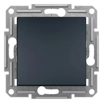   Schneider Electric Asfora EPH0200371 kétpólusú kapcsoló (102), antracit burkolattal. keret nélkül, süllyesztett 10A 250V ( EPH0200371 ).