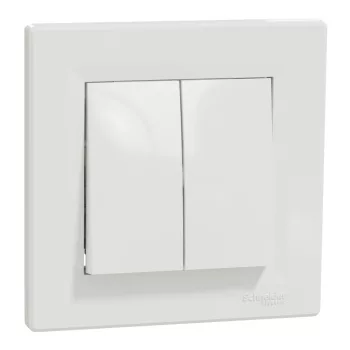   Schneider Electric Asfora EPH0300121 csillárkapcsoló (105), fehér burkolattal, kerettel, süllyesztett 10A 250V ( EPH0300121 ).