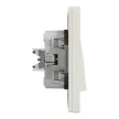 Schneider Electric Asfora EPH0300123 csillárkapcsoló (105), bézs burkolattal, kerettel, süllyesztett 10A 250V ( EPH0300123 ).