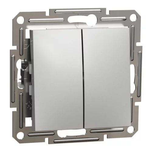 Schneider Electric Asfora EPH0300161 csillárkapcsoló (105), aluminium burkolattal. keret nélkül, süllyesztett 10A 250V ( EPH0300161 ).
