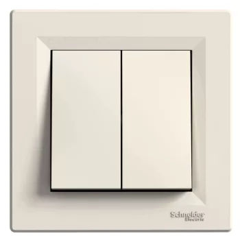   Schneider Electric Asfora EPH0300323 csillárkapcsoló (105), bézs burkolattal, kerettel, süllyesztett 10A 250V ( EPH0300323 ).