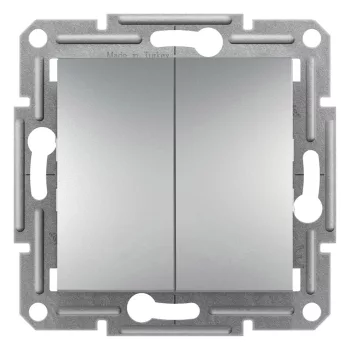  Schneider Electric Asfora EPH0300361 csillárkapcsoló (105), aluminium burkolattal. keret nélkül, süllyesztett 10A 250V ( EPH0300361 ).