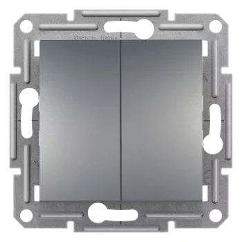   Schneider Electric Asfora EPH0300362 csillárkapcsoló (105), acél burkolattal. keret nélkül, süllyesztett 10A 250V ( EPH0300362 ).