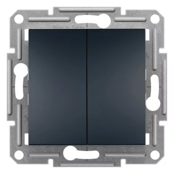   Schneider Electric Asfora EPH0300371 csillárkapcsoló (105), antracit burkolattal. keret nélkül, süllyesztett 10A 250V ( EPH0300371 ).