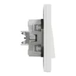 Schneider Electric Asfora EPH0400121 váltókapcsoló (106), fehér burkolattal, kerettel, süllyesztett, 10A 250V ( EPH0400121 ).