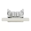 Schneider Electric Asfora EPH0400123 váltókapcsoló (106), bézs burkolattal, kerettel, süllyesztett, 10A 250V ( EPH0400123 ).