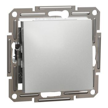   Schneider Electric Asfora EPH0400161 váltókapcsoló (106), aluminium burkolattal. keret nélkül, süllyesztett, szimbólummal 10A 250V ( EPH0400161 ).
