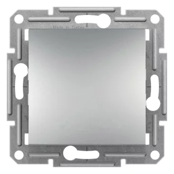  Schneider Electric Asfora EPH0400361 váltókapcsoló (106), aluminium burkolattal. keret nélkül, süllyesztett, szimbólummal 10A 250V ( EPH0400361 ).