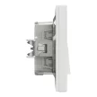 Schneider Electric Asfora EPH0400421 vízmentes váltókapcsoló (106), fehér burkolattal, kerettel, süllyesztett, vízmentes (IP44) 10A 250V ( EPH0400421 ).