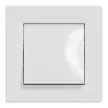Schneider Electric Asfora EPH0400421 vízmentes váltókapcsoló (106), fehér burkolattal, kerettel, süllyesztett, vízmentes (IP44) 10A 250V ( EPH0400421 ).