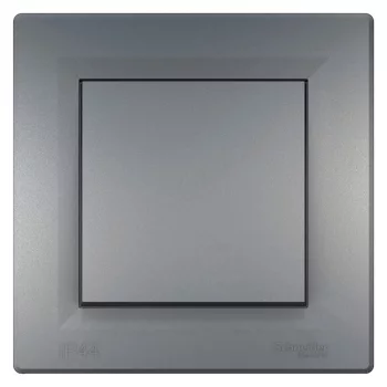   Schneider Electric Asfora EPH0400462 vízmentes váltókapcsoló (106), acél burkolattal, kerettel, süllyesztett, vízmentes (IP44) 10A 250V ( EPH0400462 ).