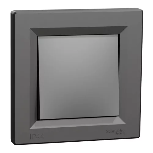 Schneider Electric Asfora EPH0400471 vízmentes váltókapcsoló (106), antracit burkolattal, kerettel, süllyesztett, vízmentes (IP44) 10A 250V ( EPH0400471 ).