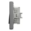 Schneider Electric Asfora EPH0400471 vízmentes váltókapcsoló (106), antracit burkolattal, kerettel, süllyesztett, vízmentes (IP44) 10A 250V ( EPH0400471 ).