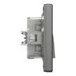 Schneider Electric Asfora EPH0400471 vízmentes váltókapcsoló (106), antracit burkolattal, kerettel, süllyesztett, vízmentes (IP44) 10A 250V ( EPH0400471 ).