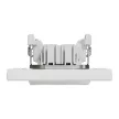Schneider Electric Asfora EPH0500121 keresztkapcsoló (107), fehér burkolattal, kerettel, süllyesztett 10A 250V ( EPH0500121 ).