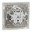 Schneider Electric Asfora EPH0500121 keresztkapcsoló (107), fehér burkolattal, kerettel, süllyesztett 10A 250V ( EPH0500121 ).