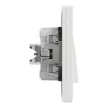 Schneider Electric Asfora EPH0500121 keresztkapcsoló (107), fehér burkolattal, kerettel, süllyesztett 10A 250V ( EPH0500121 ).