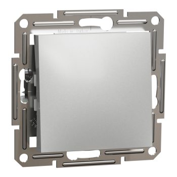   Schneider Electric Asfora EPH0500161 keresztkapcsoló (107), aluminium burkolattal. keret nélkül, süllyesztett 10A 250V ( EPH0500161 ).