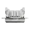 Schneider Electric Asfora EPH0500161 keresztkapcsoló (107), aluminium burkolattal. keret nélkül, süllyesztett 10A 250V ( EPH0500161 ).