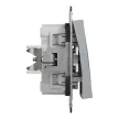 Schneider Electric Asfora EPH0500162 keresztkapcsoló (107), acél burkolattal. keret nélkül, süllyesztett 10A 250V ( EPH0500162 ).